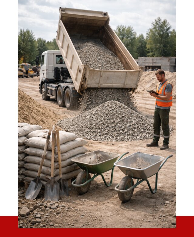 Доставка нерудных материалов в ельце от 1232 руб. | ПРОНЕРУДЕлц