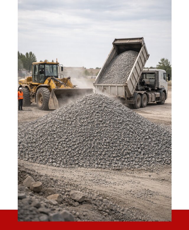 Купить щебень с доставкой в ельце от 2567 руб. | ПРОНЕРУДЕлц