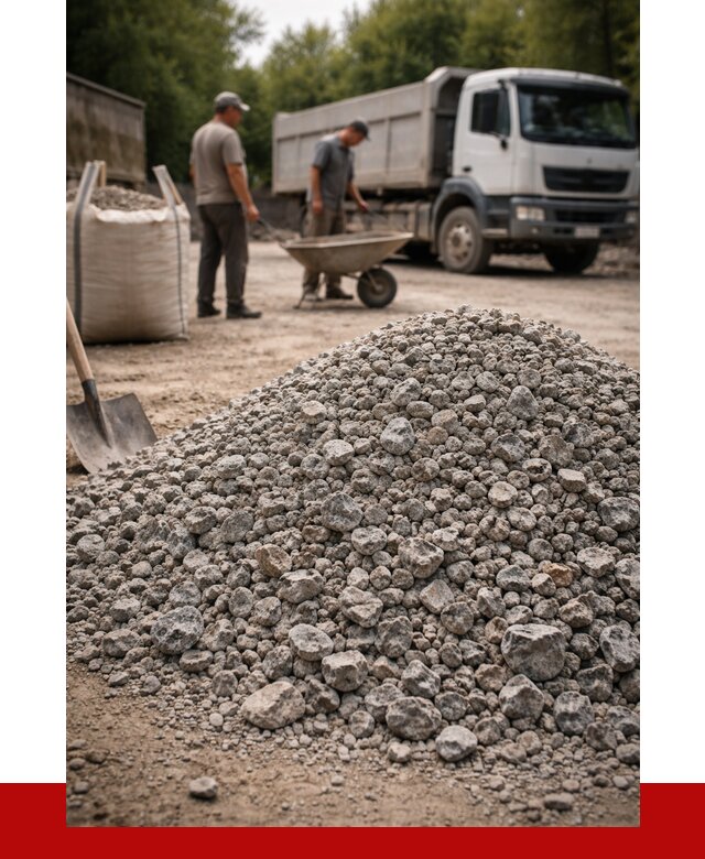 Гранитный щебень фракция 20-40 в ельце от 3286 руб. ПРОНЕРУДЕлц