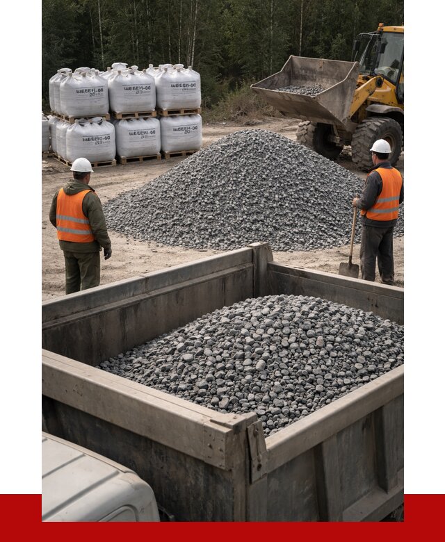 Щебень габбро диабаз 20-40 в ельце от 3491 руб. | ПРОНЕРУДЕлц