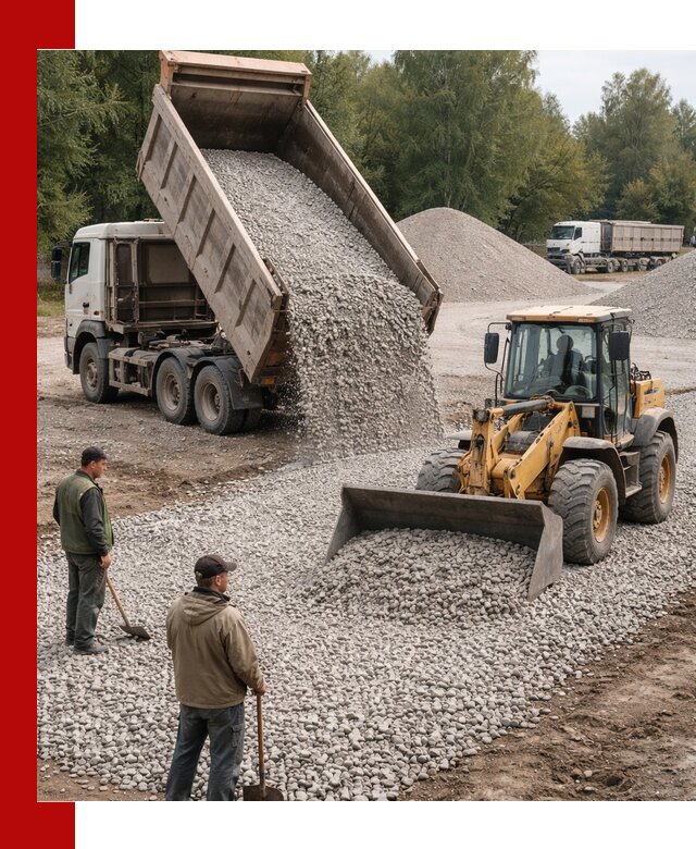 Купить гравийный щебень фракция 20-40 в ельце с доставкой