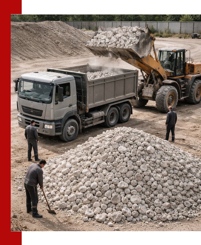 Известняковый щебень фракция 70–150 с доставкой в ельце