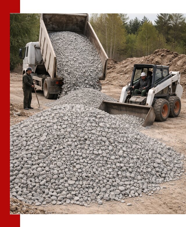 Доставка доломитового щебня в ельце напрямую от карьера