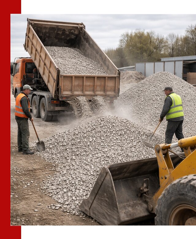 Доломитовый щебень фракции 5-20 с доставкой в ельце