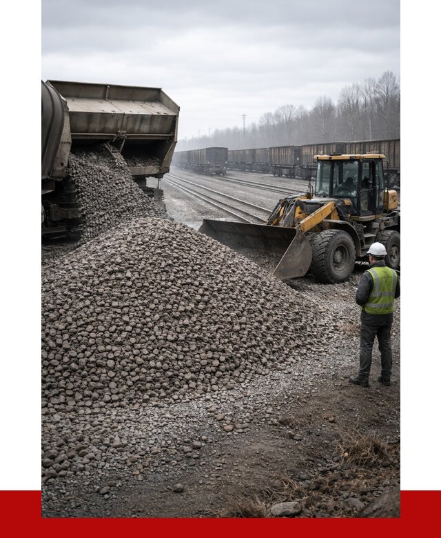 Купить железнодорожный щебень в ельце от 2875 р. | ПРОНЕРУДЕлц