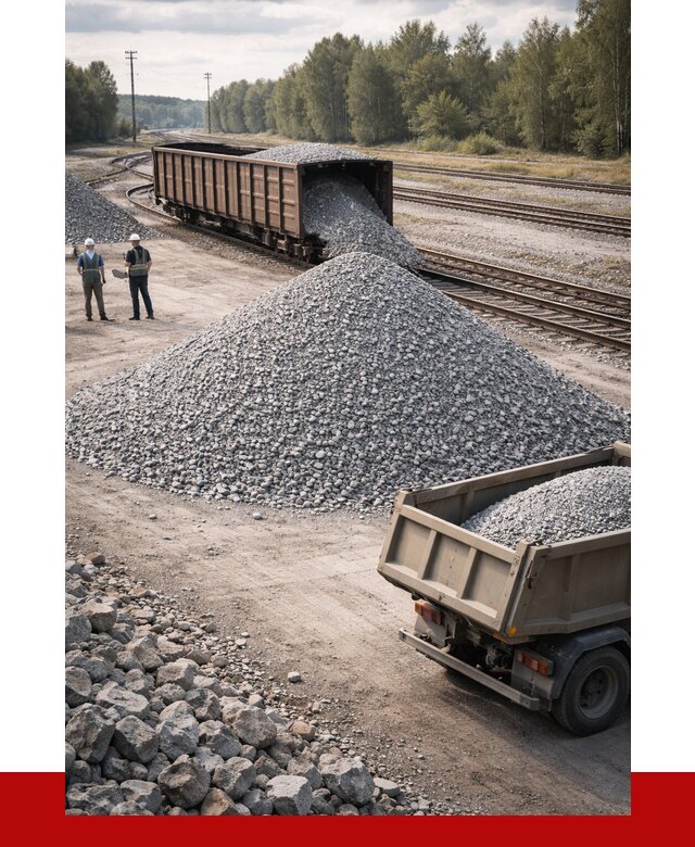 Железнодорожный щебень 20-60 в ельце от 1746 р. | ПРОНЕРУДЕлц