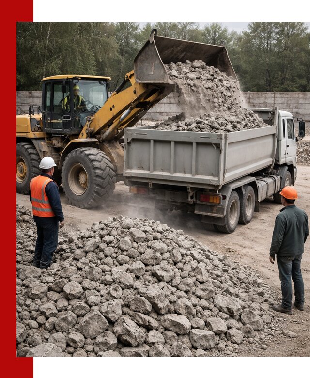 Вторичный щебень фракция 70–150 в ельце с доставкой