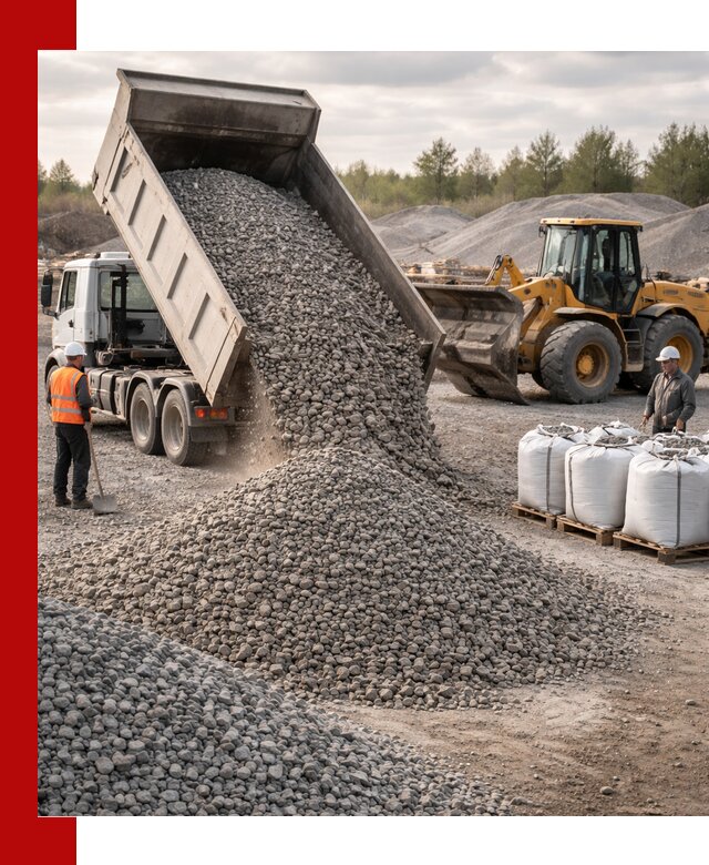 Бетонный щебень фракция 5–20 с доставкой в ельце