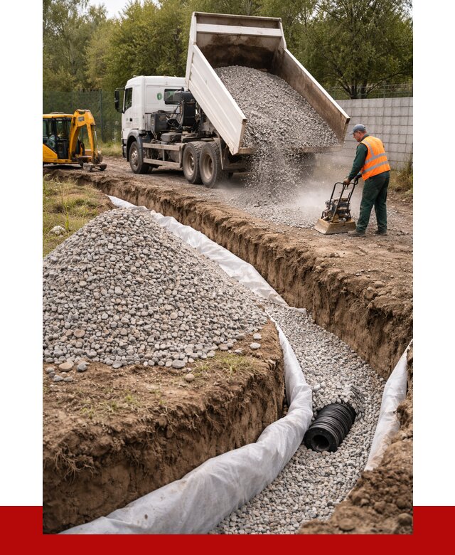 Щебень для дренажа в ельце от 1900 р., ПРОНЕРУДЕлц доставка