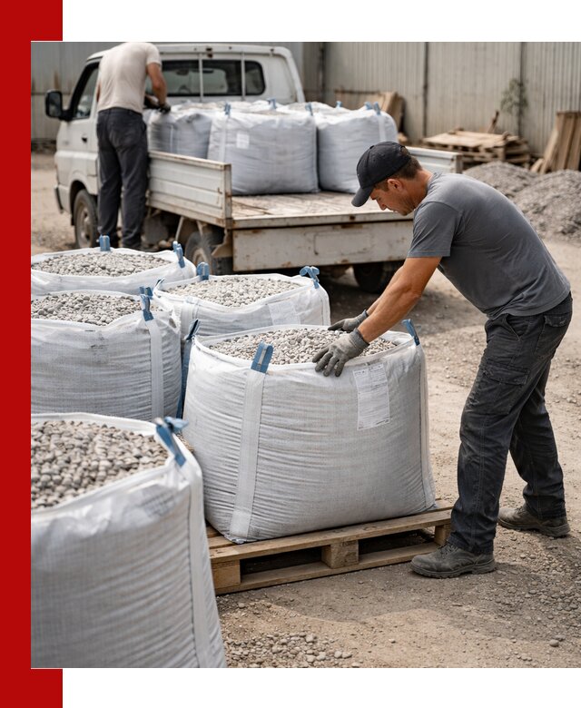 Доставка щебня в мешках по выгодным ценам в ельце