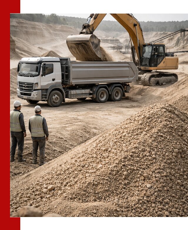 Карьерный крупнозернистый песок с доставкой в ельце