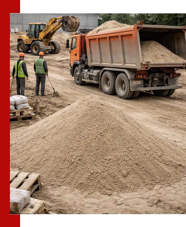 Доставка и продажа мытого речного песка в ельце