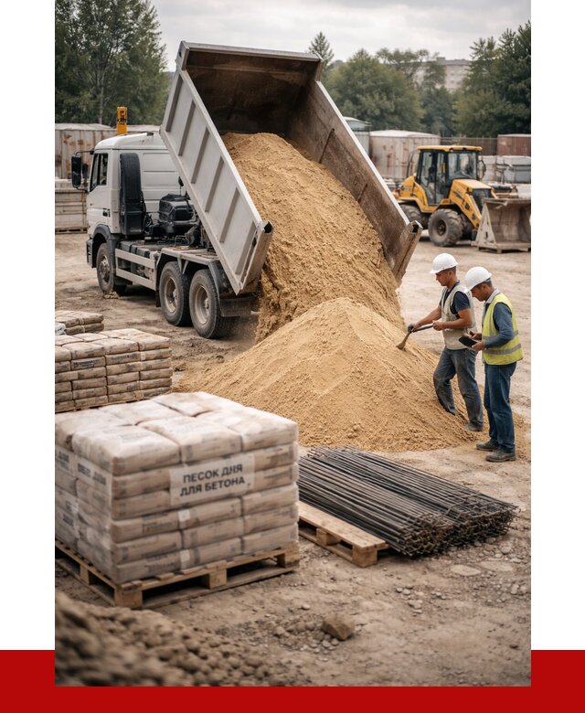 Песок для бетона в ельце от 2567 р. с доставкой, ПРОНЕРУДЕлц