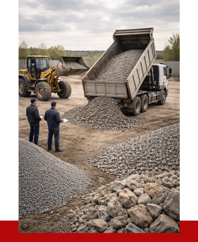 Гравий и камень с доставкой в ельце от 4313 р. - ПРОНЕРУДЕлц