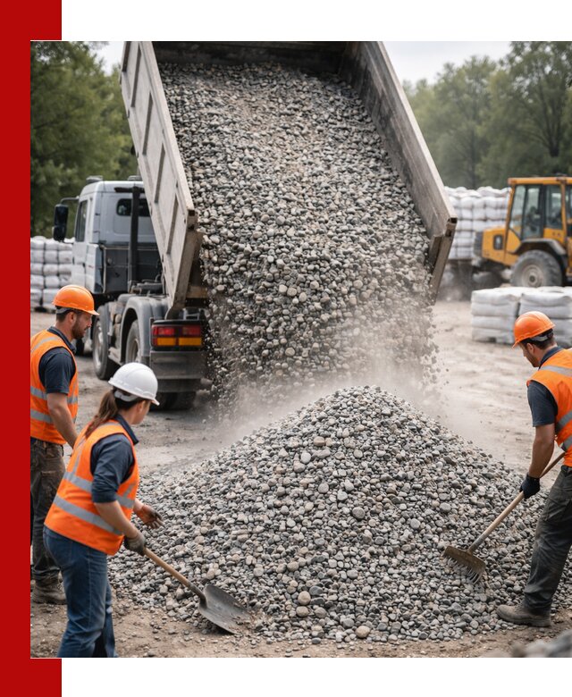 Доставка гравия и камня в ельце оптом и в розницу