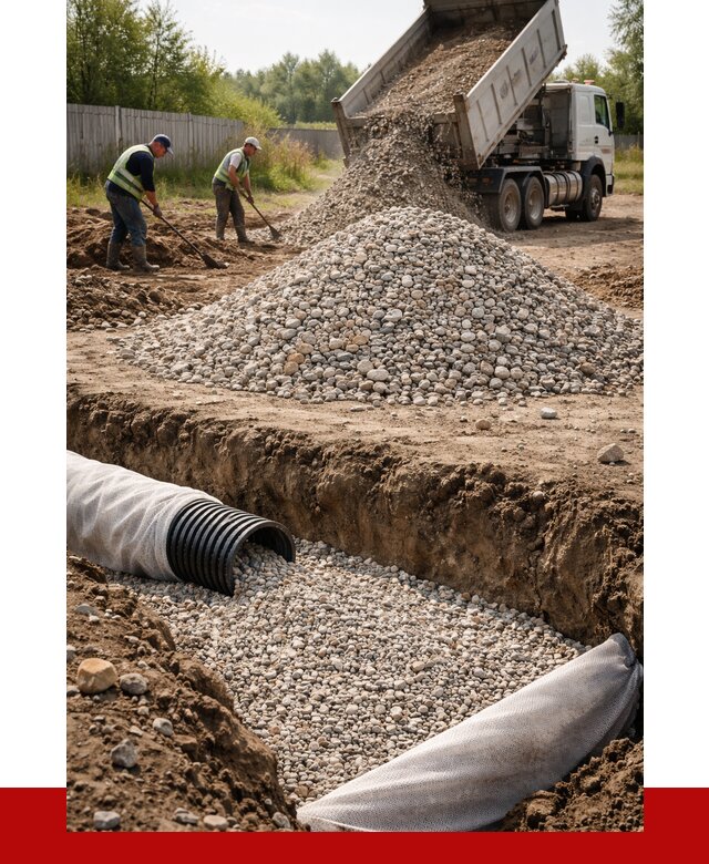 Гравий для дренажа в ельце от 2259 р., доставка ПРОНЕРУДЕлц