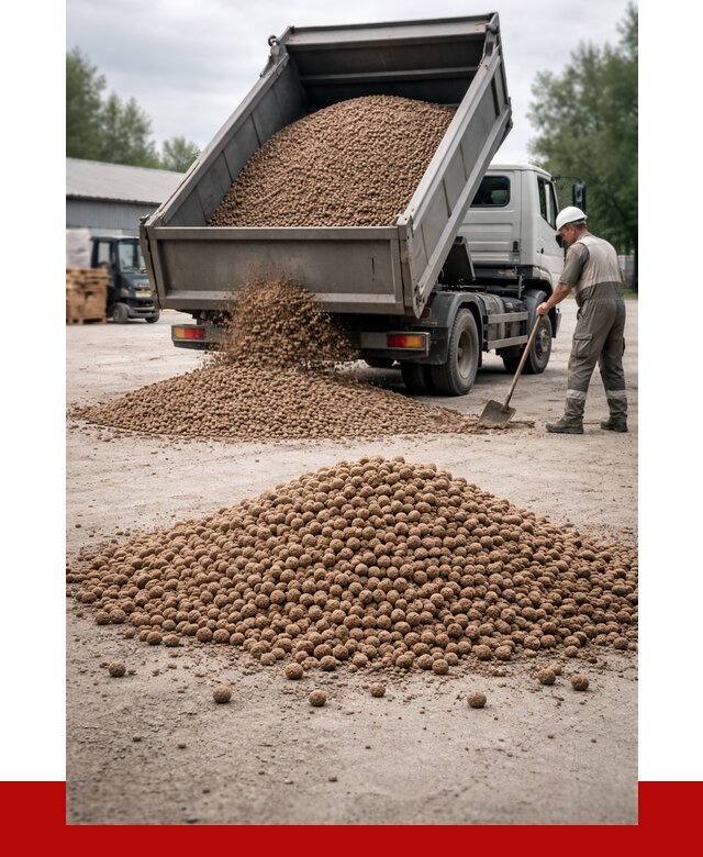 Керамзит с доставкой в ельце от 4313 р. за м3 | ПРОНЕРУДЕлц