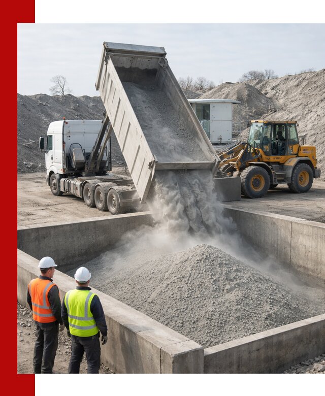 Доставка цемента навалом в ельце крупными партиями