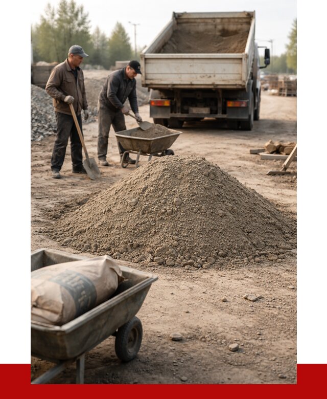 Цементно-песчаная смесь М150 в ельце от 4826 р. | ПРОНЕРУДЕлц