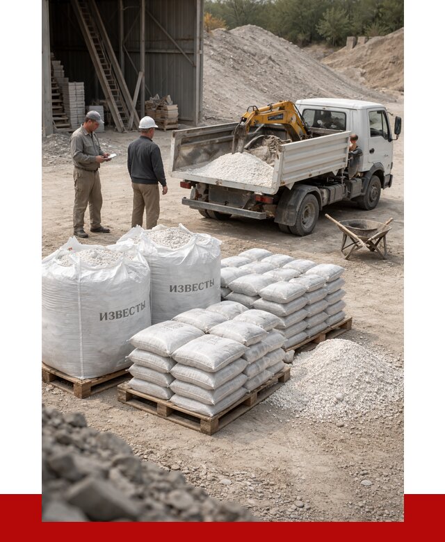Известь строительная в ельце с доставкой от 4313 р. | ПРОНЕРУДЕлц