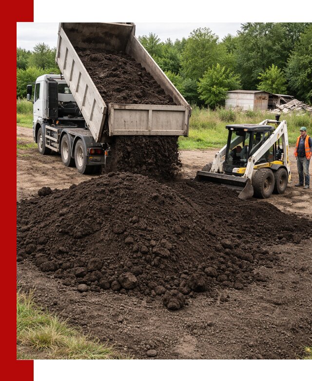 Поставка плодородной земли с доставкой самосвалом в ельце