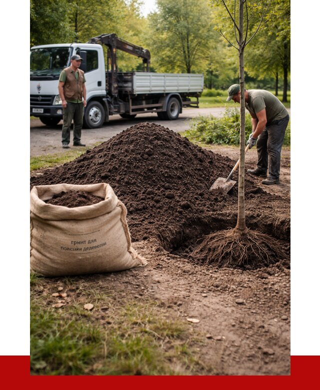 Грунт для посадки деревьев в ельце от 1232 р. | ПРОНЕРУДЕлц
