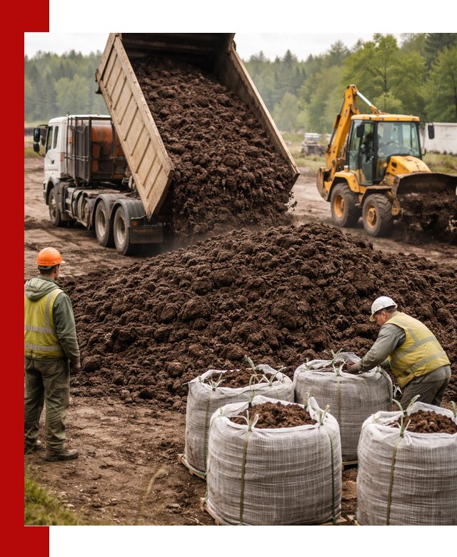 Доставка нейтрального торфа в ельце оптом и в розницу