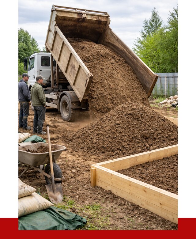 Торфо песчаная смесь в ельце с доставкой от 1900 р. | ПРОНЕРУДЕлц