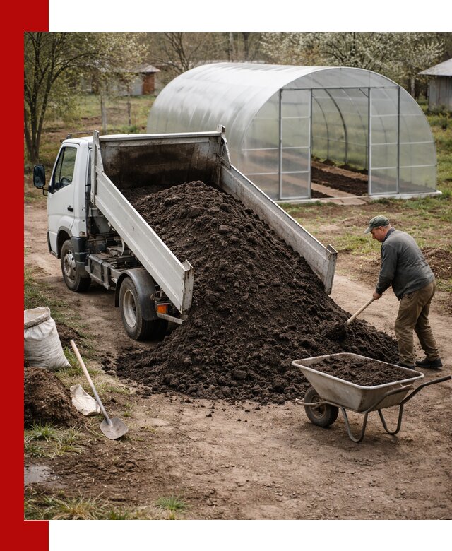 Чернозем для теплицы с доставкой в ельце