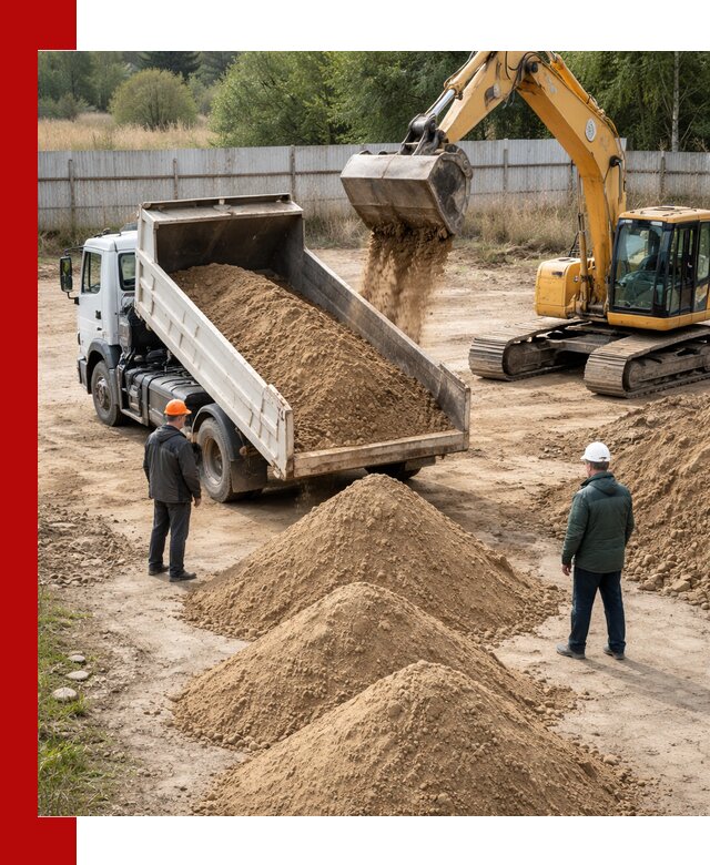 Доставка супеси вагонными и автопартиями в ельце