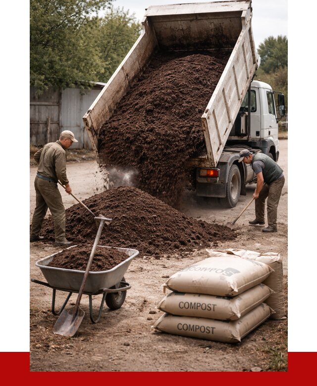 Купить компост в ельце от 4313 р. за куб с доставкой | ПРОНЕРУДЕлц