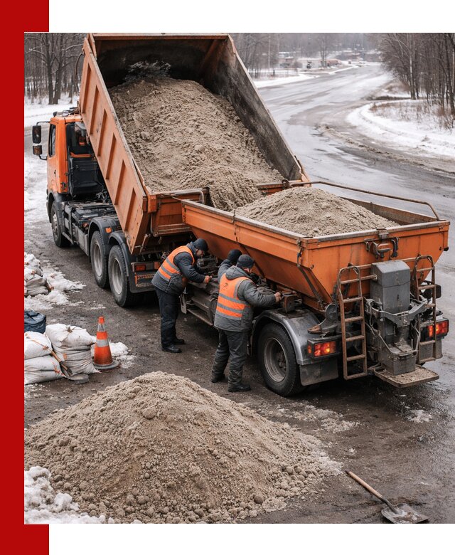 Поставка и вывоз пескосоля в ельце оптом и в розницу