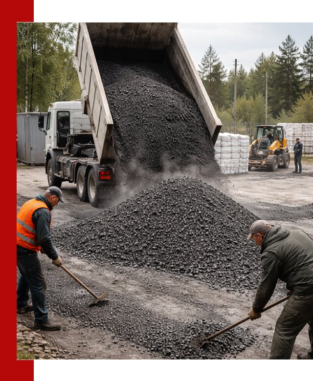 Доставка и продажа асфальтного гранулята в ельце