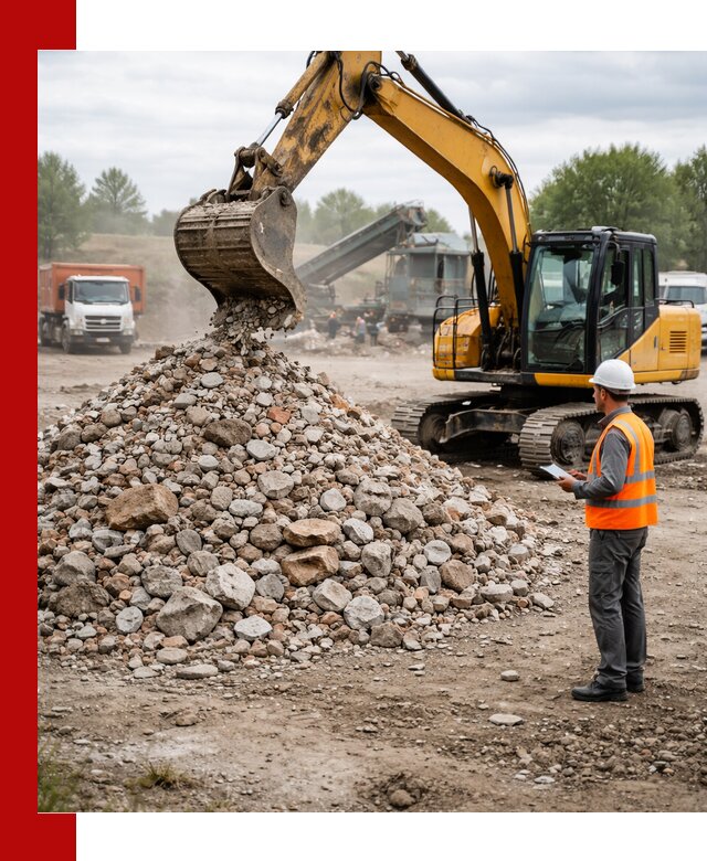 Доставка и вывоз строительного боя в ельце