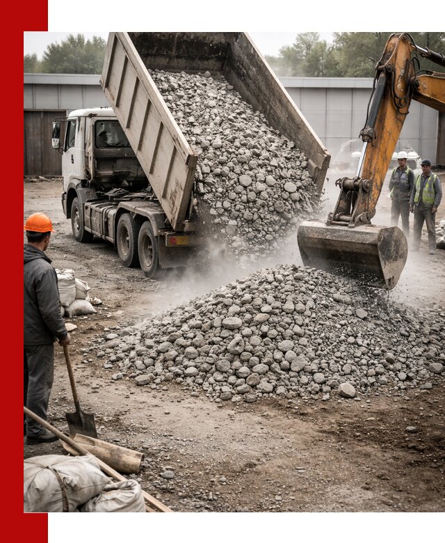Доставка дробленого бетона в ельце оптом и в розницу