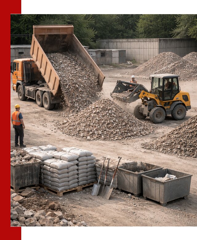 Вторичные материалы для отсыпки в ельце — поставка и доставка