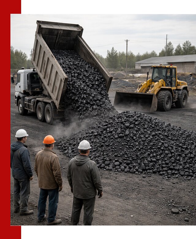 Доставка угля антрацита в ельце с самосвалами и погрузкой