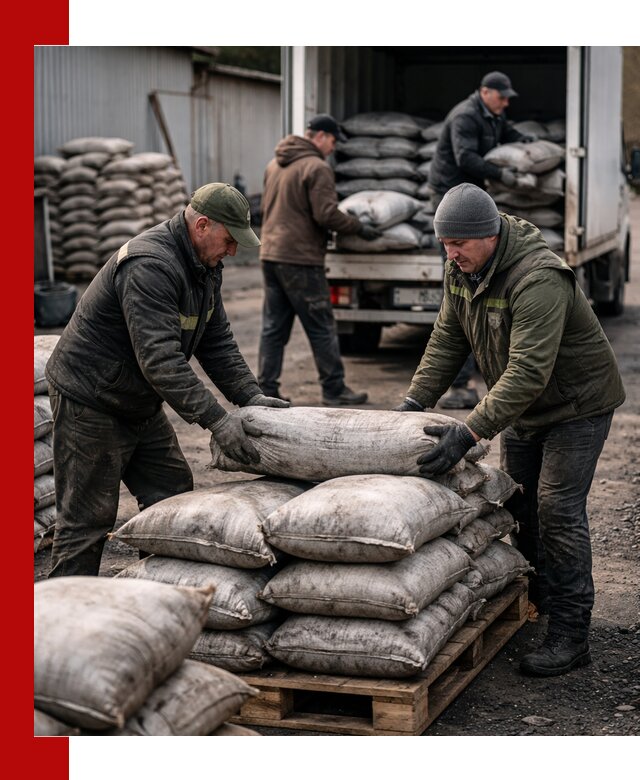 Доставка угля в мешках по выгодным ценам в ельце