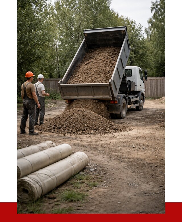 Доставка сыпучих материалов самосвалом в [cvi] от 4313 р. | ПРОНЕРУДЕлц