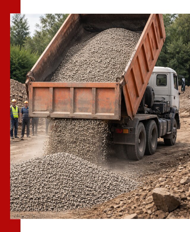 Доставка сыпучих материалов самосвалом в ельце быстро и надежно