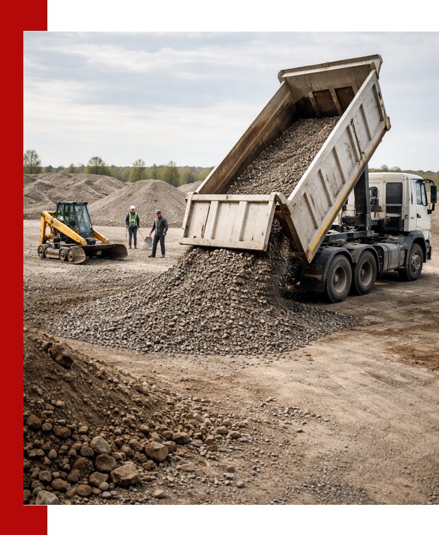 Доставка самосвалом 25 м³ в ельце быстро и надежно