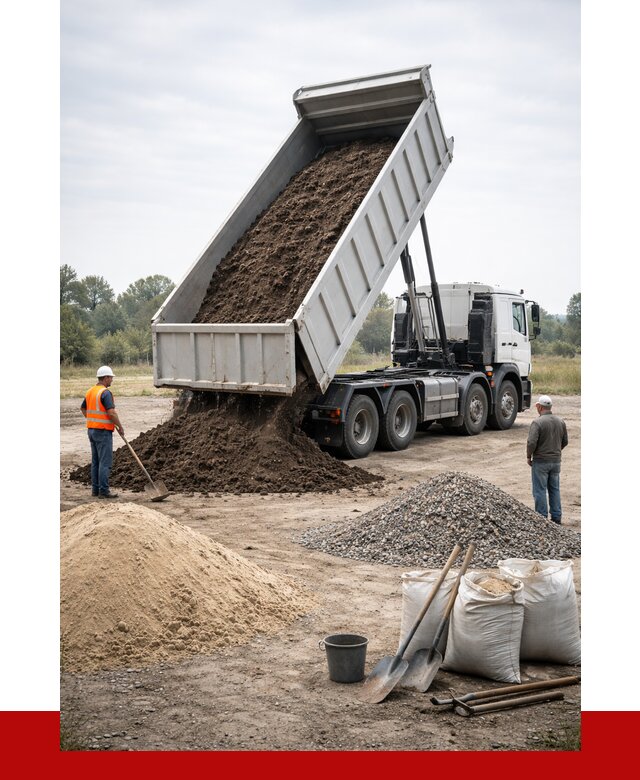 Доставка самосвалом 30 кубов в ельце от 8728 р. | ПРОНЕРУДЕлц