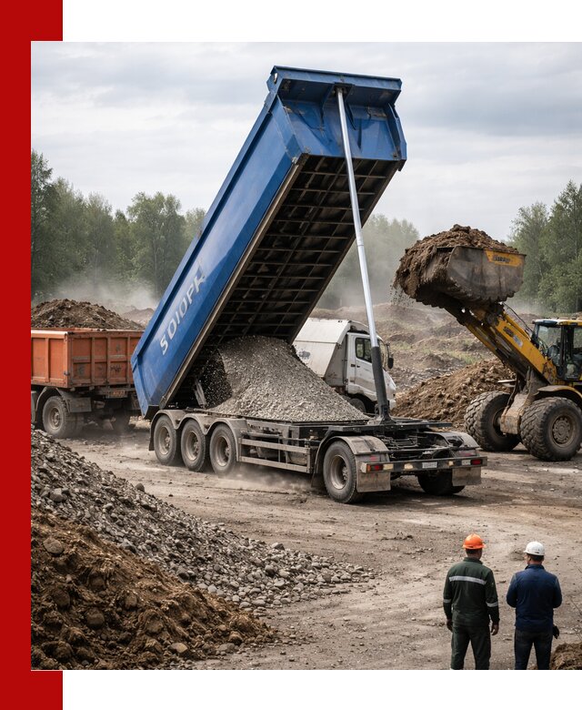 Аренда тонар 40 тонн в ельце с доставкой материалов