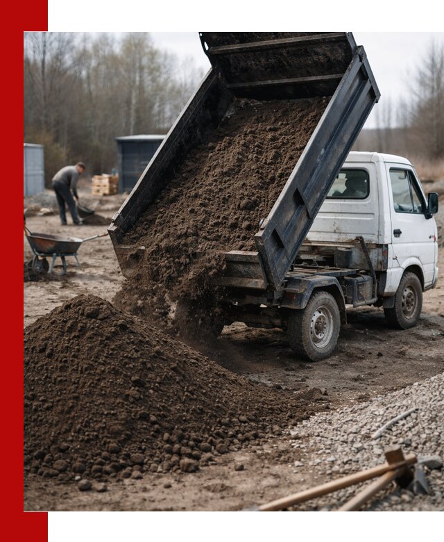 Аренда минисамосвала в ельце для доставки сыпучих материалов