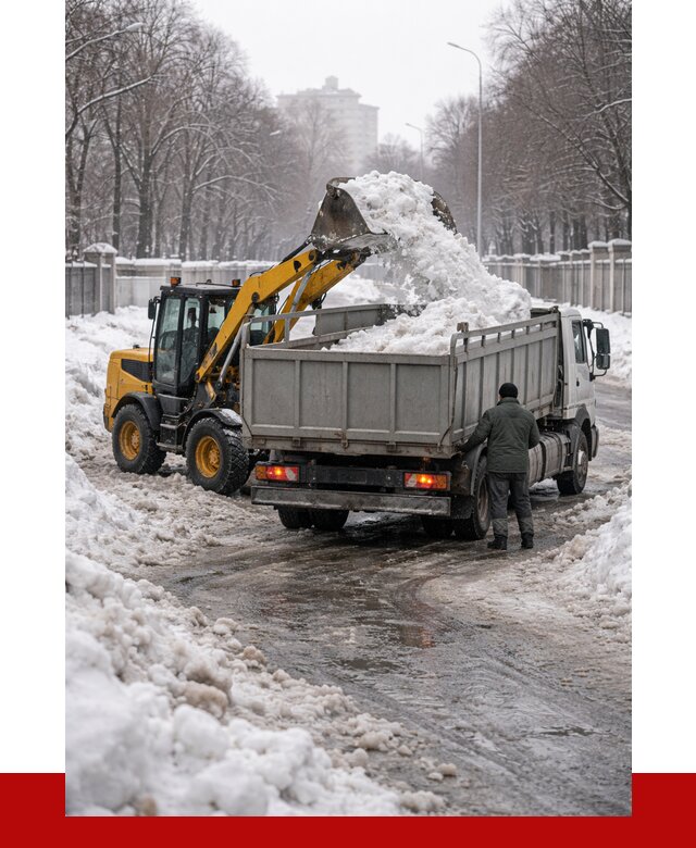 Вывоз снега с погрузкой в ельце от 3594 р. ПРОНЕРУДЕлц
