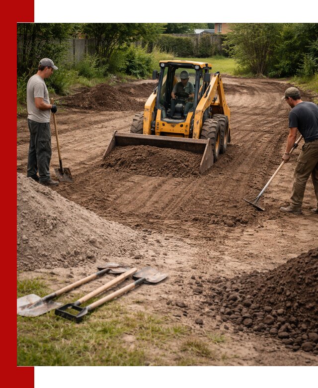 Планировка участка грунтом с вывозом и доставкой в ельце