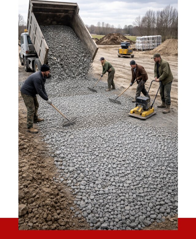 Устройство щебеночной подушки в ельце от 4621 р. ПРОНЕРУДЕлц